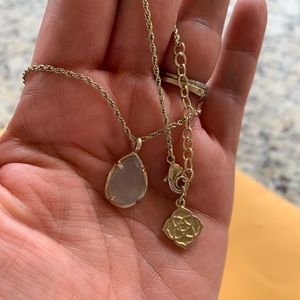 Kendra Scott Kiri quartz gold necklace